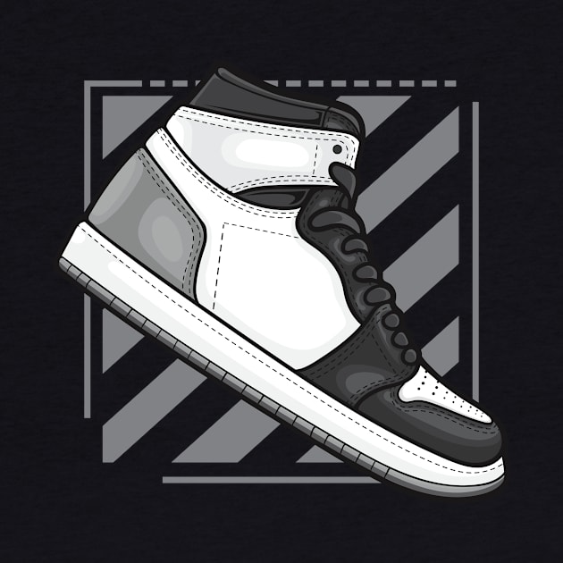 AJ 1 High Grey Fog Sneaker by milatees